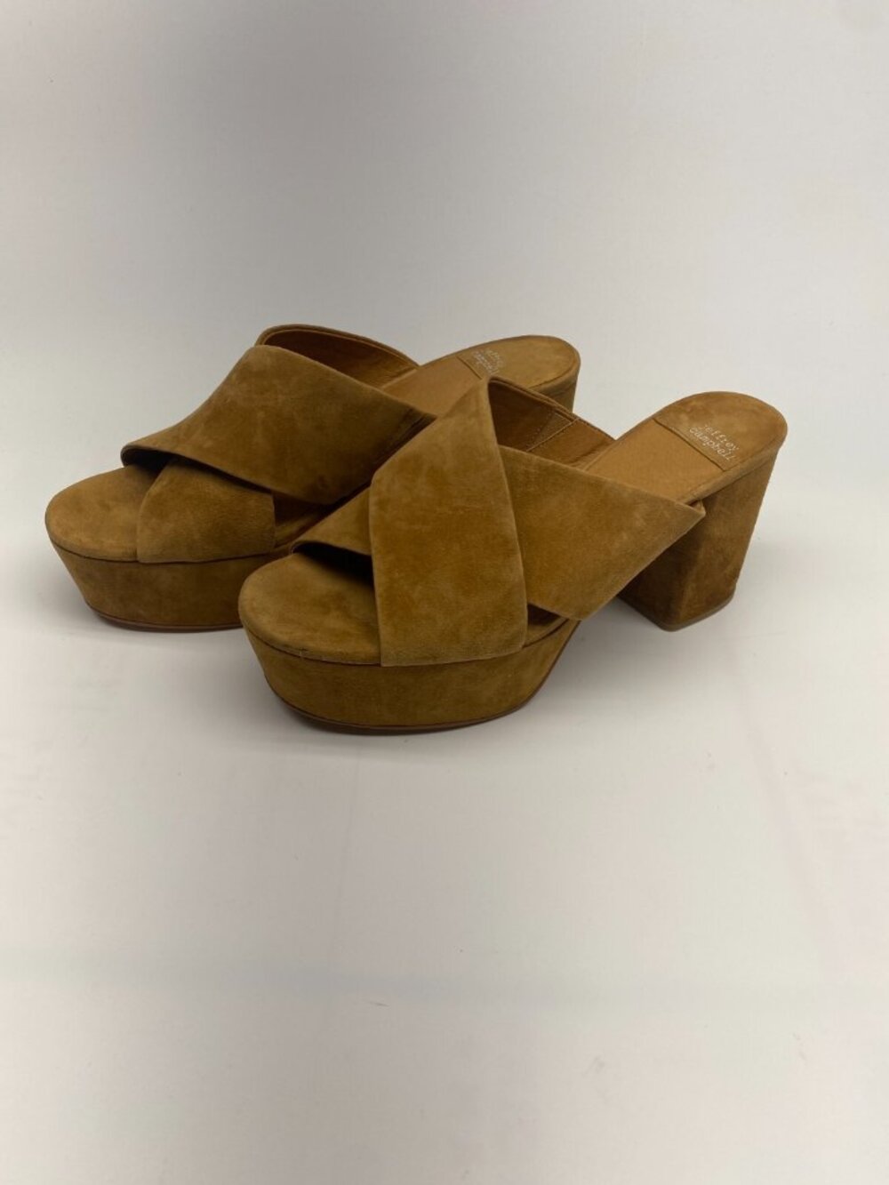 Jeffrey Campbell Womens Coerce Tan Platform Sandal Sz 8.5